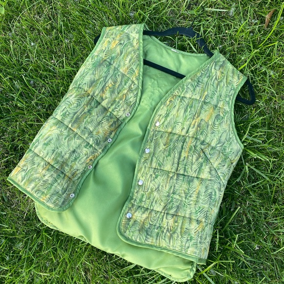 80s small/medium green puffer vest - Picture 1 of 1